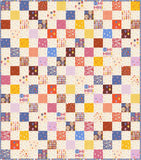 Happy Checks: Persimmon Pre-Cut Quilt Kit