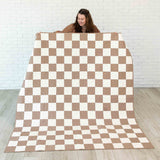 Checkerboard Charm, Mink - FINISHED QUILT