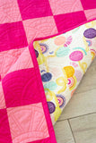 Checkerboard Charm, Pink - FINISHED QUILT