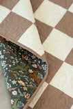 Checkerboard Charm, Mink - FINISHED QUILT