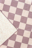 Checkerboard Charm, Purple - FINISHED QUILT