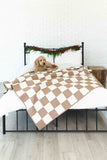 Checkerboard Charm, Mink - FINISHED QUILT