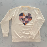 Quilted Heart Sweatshirt Kit