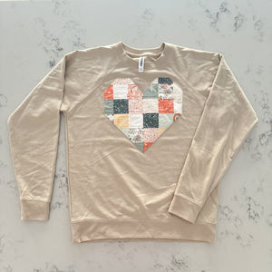 Quilted Heart Sweatshirt Kit