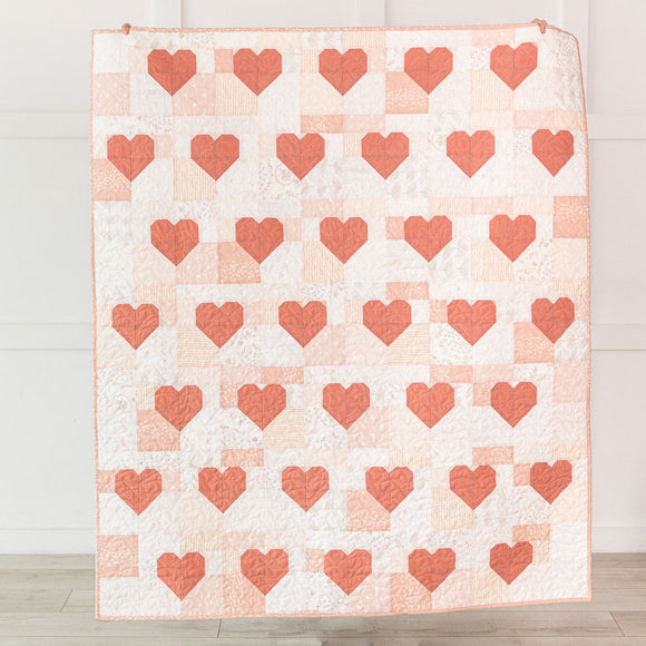 Patchwork Hearts Finished Quilt
