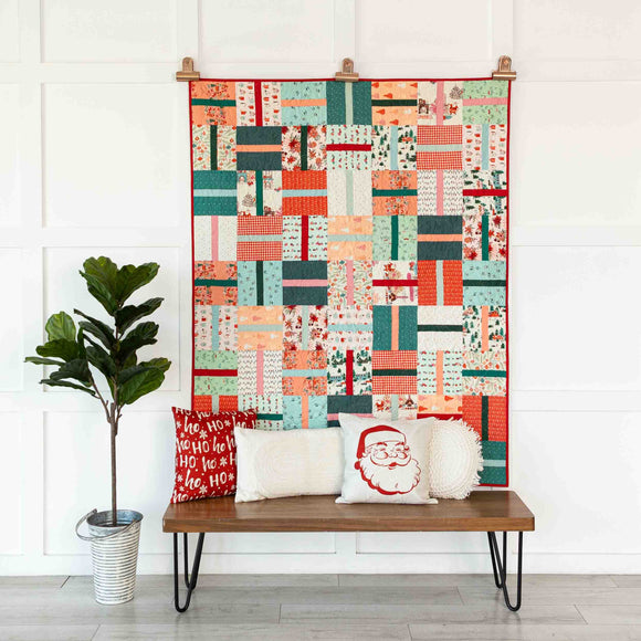 Christmas in the Cabin - Beginners Crossing Pre-Cut Quilt Kit