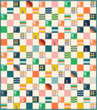 Happy Checks: Poolside Pre-Cut Quilt Kit