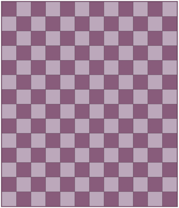 Checkerboard Charm Pre-Cut Quilt Kit- Lavender