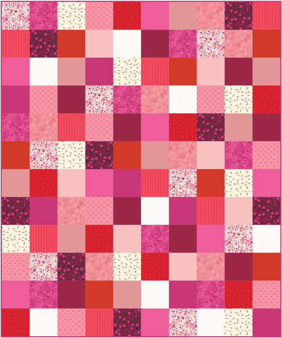 Kwik & Scrappy - Valentines Pre-Cut Quilt Kit