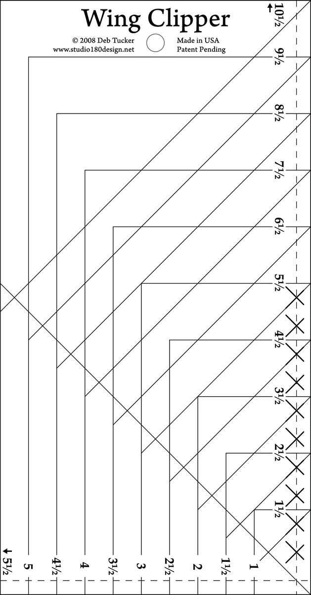 Wing Clipper I Flying Geese Ruler – Quilt101