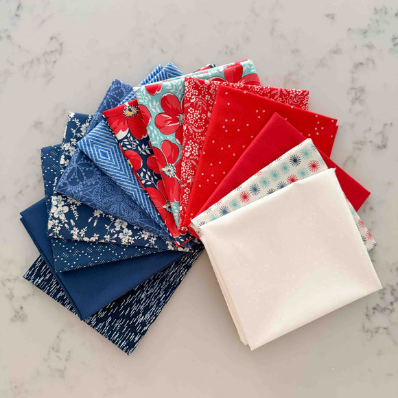 Red, White, & Blue Fat Quarter Bundle