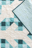 Snowflake Pre-Cut Quilt Kit- Turquoise Plaid