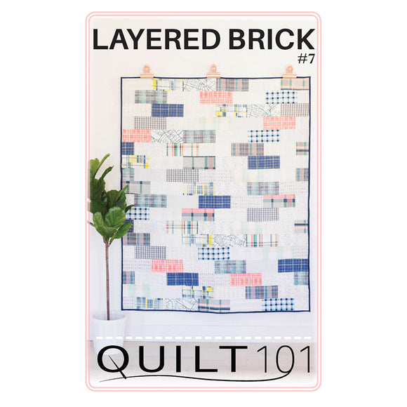 Layered Brick Digital Pattern